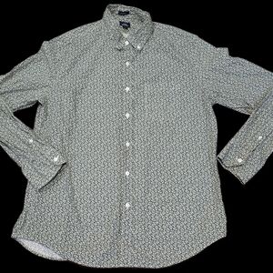 J.Crew Men's L, Classic Fit Floral Long Sleeve Button-front Shirt: Preppy Indie